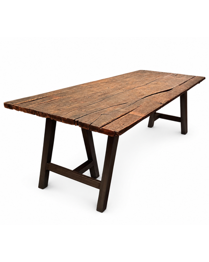 Tafel donkere eik (104 x 260 cm)