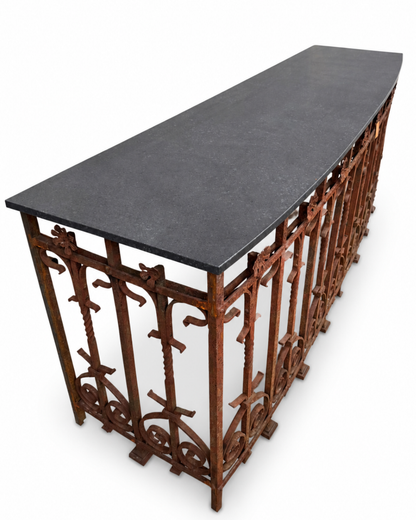 Toog oud smeedijzer (63 x 213 x 90 cm)