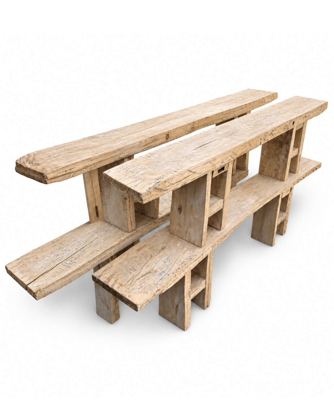Organically shaped benches
