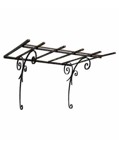 Wrought iron door canopy