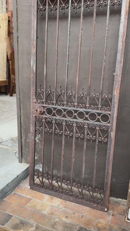 French wrought iron garden gate (95 x 240 cm)